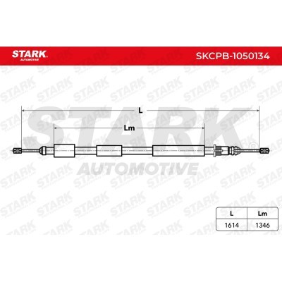 Cable Pull, Parking Brake Stark SKCPB-1050134 SKCPB-1050134 - photo 3