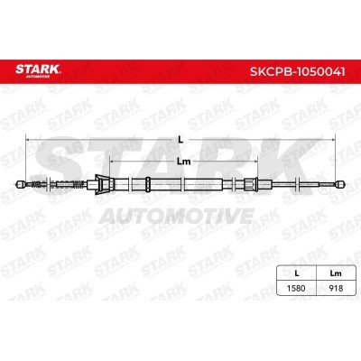 Cable Pull, Parking Brake Stark SKCPB-1050041 SKCPB-1050041 - photo 3