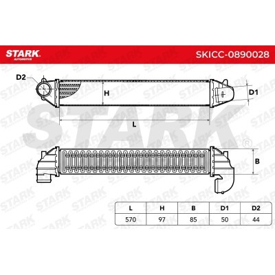 Intercooler, Charger Stark SKICC-0890028 SKICC-0890028 - photo 12