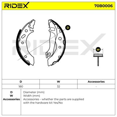 Brake Pads Set RIDEX 70B0006 70B0006 - photo 5