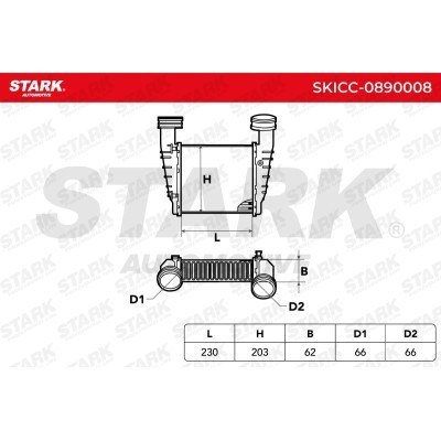 Intercooler, Charger Stark SKICC-0890008 SKICC-0890008 - photo 5