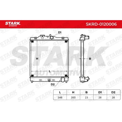 Radiator, Engine Cooling Stark SKRD-0120006 SKRD-0120006 - photo 5
