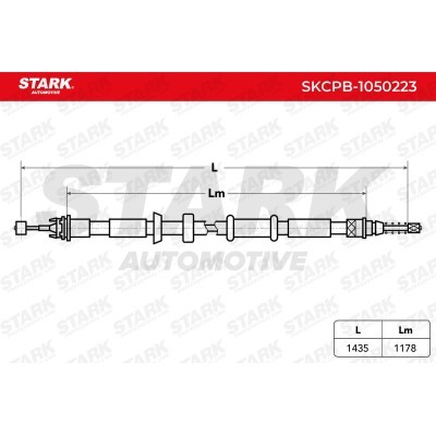 Cable Pull, Parking Brake Stark SKCPB-1050223 SKCPB-1050223 - photo 6