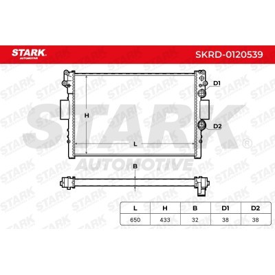 Radiator, Engine Cooling Stark SKRD-0120539 SKRD-0120539 - photo 5