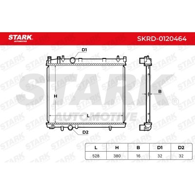 Radiator, Engine Cooling Stark SKRD-0120464 SKRD-0120464 - photo 7