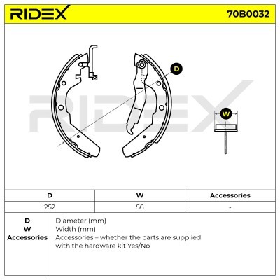 Brake Pads Set RIDEX 70B0032 70B0032 - photo 5