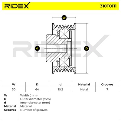 Belt Tensioner V-Ribbed Belt RIDEX 310T0111 310T0111 - photo 6