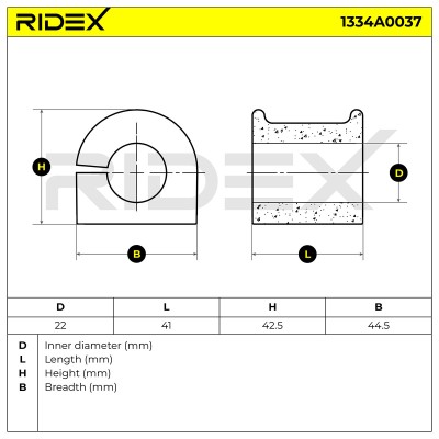 Stabiliser Bar Mounting RIDEX 1334A0037 1334A0037 - photo 9