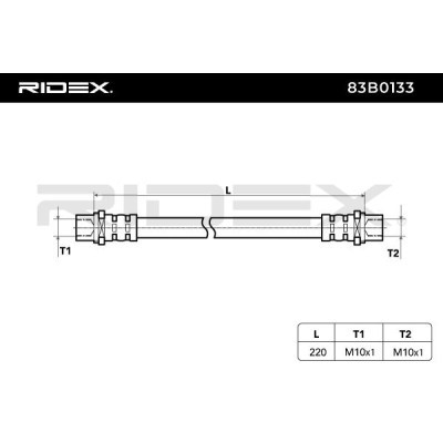 Brake Hose RIDEX 83B0133 83B0133 - photo 6