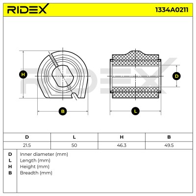 Stabiliser Bar Mounting RIDEX 1334A0211 1334A0211 - photo 6