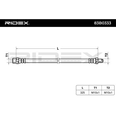 Brake Hose RIDEX 83B0333 83B0333 - photo 7