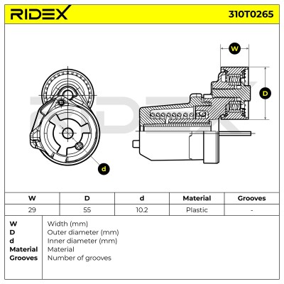 Belt Tensioner V-Ribbed Belt RIDEX 310T0265 310T0265 - photo 5