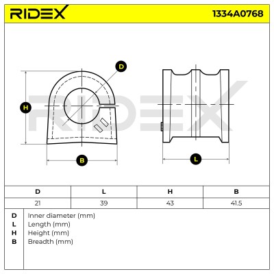 Stabiliser Bar Mounting RIDEX 1334A0768 1334A0768 - photo 5