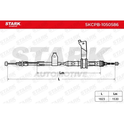 Cable Pull, Parking Brake Stark SKCPB-1050586 SKCPB-1050586 - photo 6