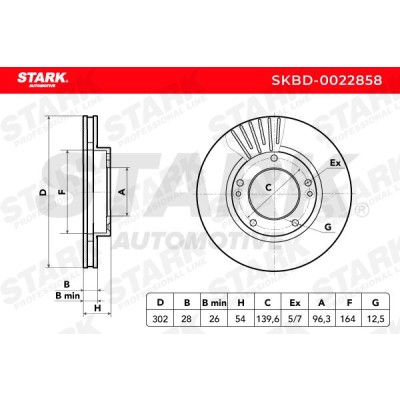 Brake Disc Stark SKBD-0022858 SKBD-0022858 - photo 5