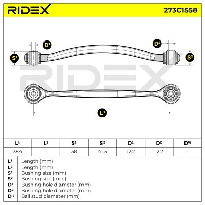 Control Arm RIDEX 273C1558 273C1558 - photo 5
