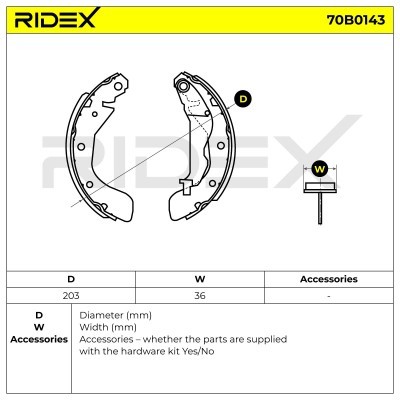 Brake Pads Set RIDEX 70B0143 70B0143 - photo 6