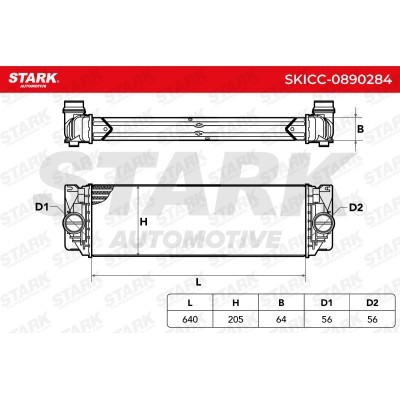 Intercooler, Charger Stark SKICC-0890284 SKICC-0890284 - photo 7