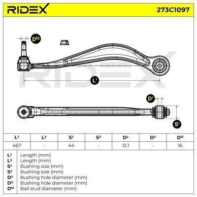 Control Arm RIDEX 273C1097 273C1097 - photo 6