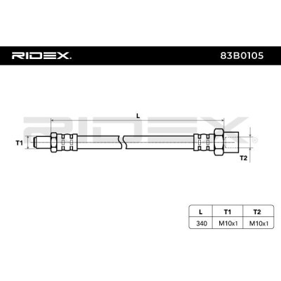 Brake Hose RIDEX 83B0105 83B0105 - photo 3