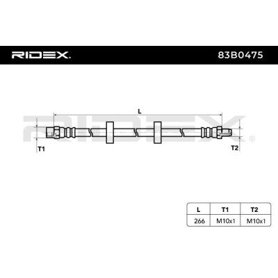 Brake Hose RIDEX 83B0475 83B0475 - photo 4