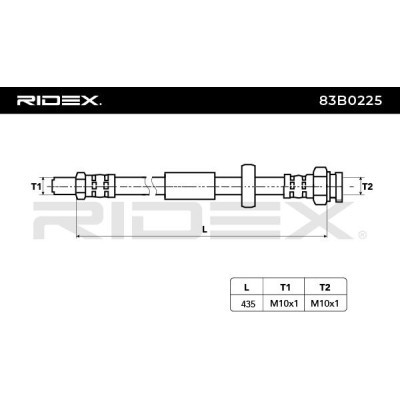 Brake Hose RIDEX 83B0225 83B0225 - photo 6