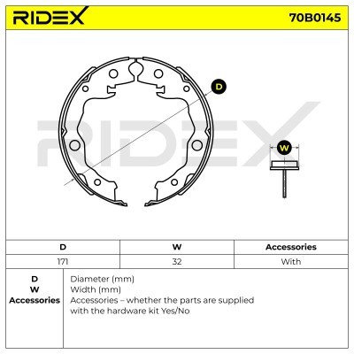 Brake Pads Set RIDEX 70B0145 70B0145 - photo 5