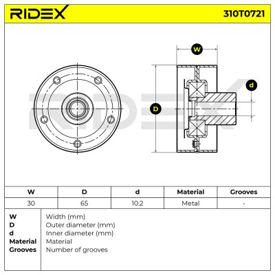 Belt Tensioner V-Ribbed Belt RIDEX 310T0721 310T0721 - photo 5