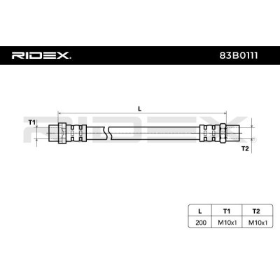 Brake Hose RIDEX 83B0111 83B0111 - photo 4