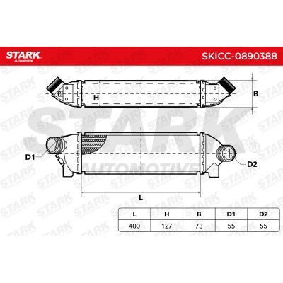 Intercooler, Charger Stark SKICC-0890388 SKICC-0890388 - photo 7