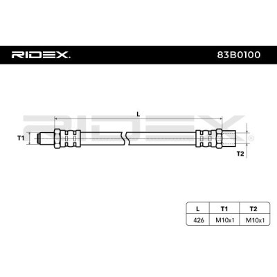 Brake Hose RIDEX 83B0100 83B0100 - photo 7