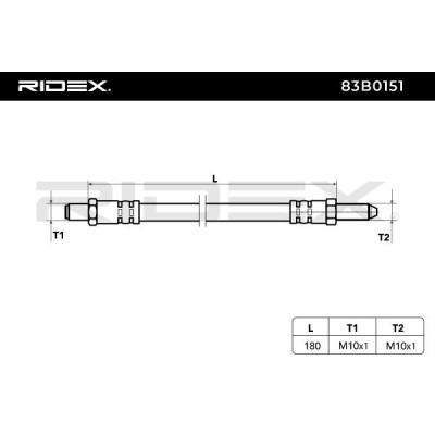 Brake Hose RIDEX 83B0151 83B0151 - photo 4