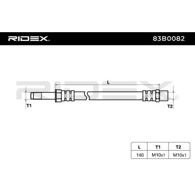 Brake Hose RIDEX 83B0082 83B0082 - photo 3
