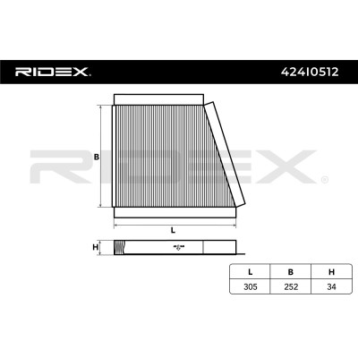 Cabin Air Filter RIDEX 424I0512 424I0512 - photo 6