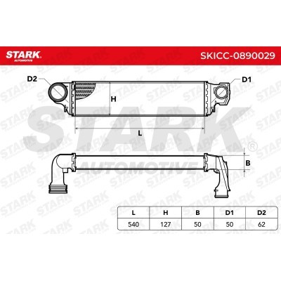 Intercooler, Charger Stark SKICC-0890029 SKICC-0890029 - photo 5