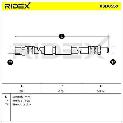 Brake Hose RIDEX 83B0559 83B0559 - photo 6