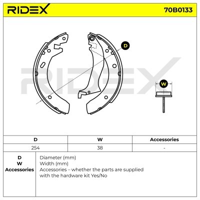 Brake Pads Set RIDEX 70B0133 70B0133 - photo 5