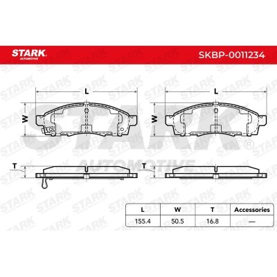 Brake Pads Set Stark SKBP-0011234 SKBP-0011234 - photo 5