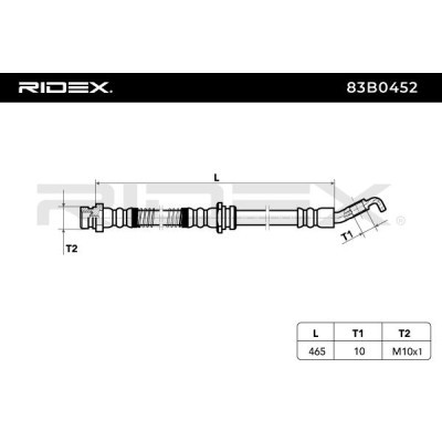 Brake Hose RIDEX 83B0452 83B0452 - photo 4