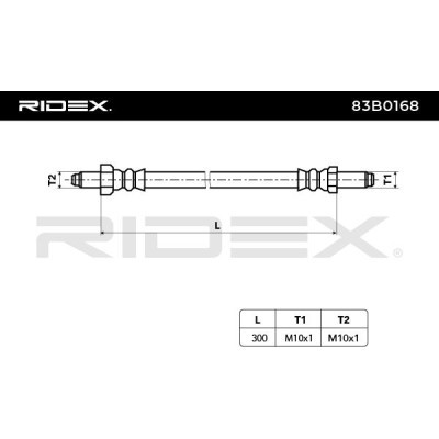 Brake Hose RIDEX 83B0168 83B0168 - photo 4