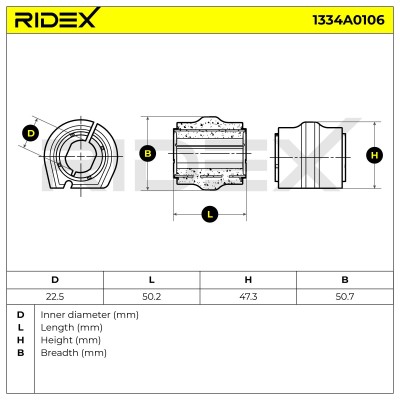 Stabiliser Bar Mounting RIDEX 1334A0106 1334A0106 - photo 6