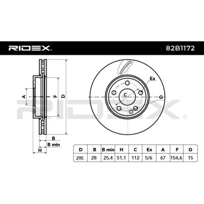 Brake Disc RIDEX 82B1172 82B1172 - photo 6
