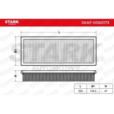 Air Filter Stark SKAF-0060173 SKAF-0060173 - photo 3
