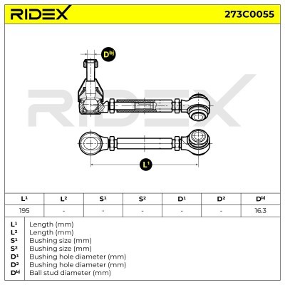 Control Arm RIDEX 273C0055 273C0055 - photo 8