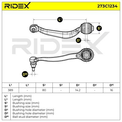 Control Arm RIDEX 273C1234 273C1234 - photo 5