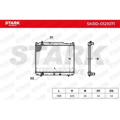Radiator, Engine Cooling Stark SKRD-0121071 SKRD-0121071 - photo 5
