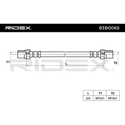 Brake Hose RIDEX 83B0065 83B0065 - photo 6