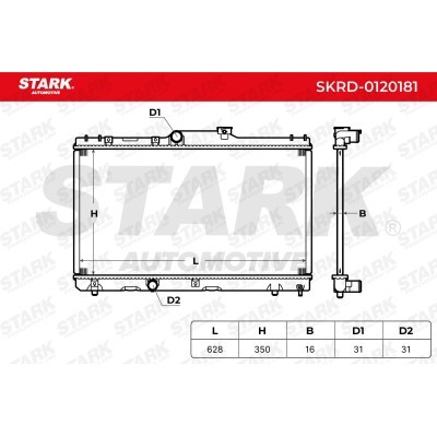 Radiator, Engine Cooling Stark SKRD-0120181 SKRD-0120181 - photo 4
