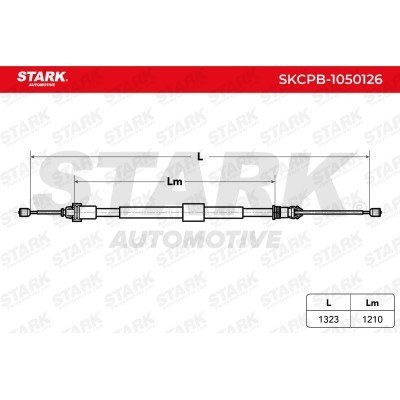 Cable Pull, Parking Brake Stark SKCPB-1050126 SKCPB-1050126 - photo 3