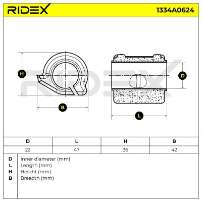 Stabiliser Bar Mounting RIDEX 1334A0624 1334A0624 - photo 5
